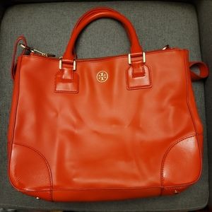 Tory Burch Robinson double zip tote